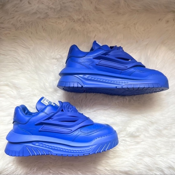 New! VERSACE Odissea Medusa Logo Platform Leather Sneakers IT 43 - Picture 6 of 10